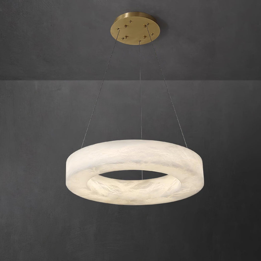 Olloros Albâtre Multi-Anneau Pendentif Lumière - Neutralighting