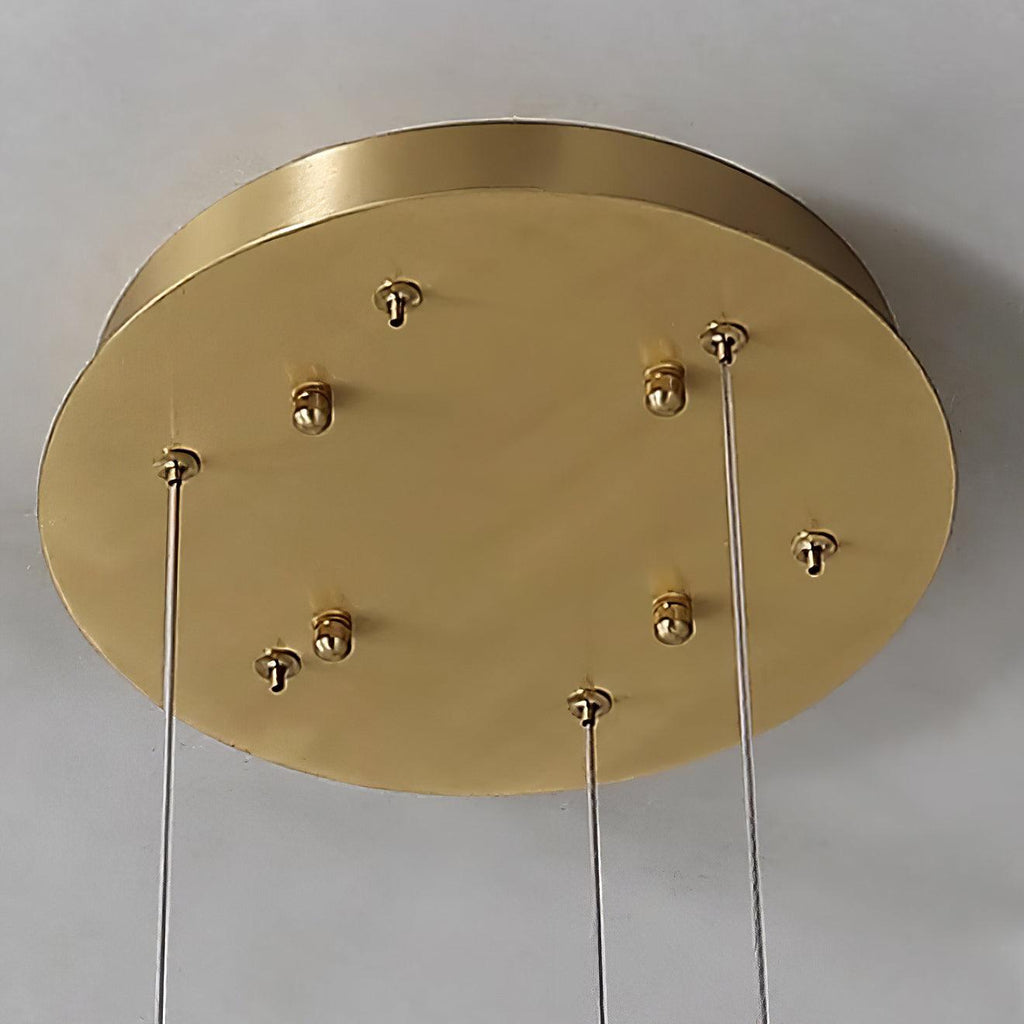 Olloros Albâtre Multi-Anneau Pendentif Lumière - Neutralighting