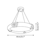 Marika Lustre Plâtre Circulaire Floral - Neutralighting