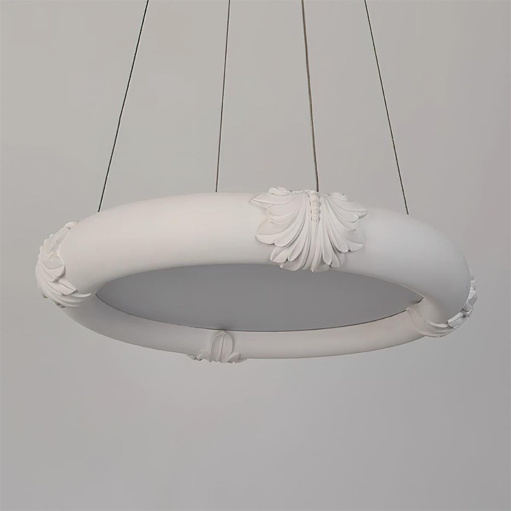 Marika Lustre Plâtre Circulaire Floral - Neutralighting