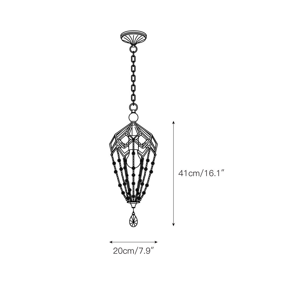 Ilphaeth Lustre Laiton Cristal Luxe - Neutralighting