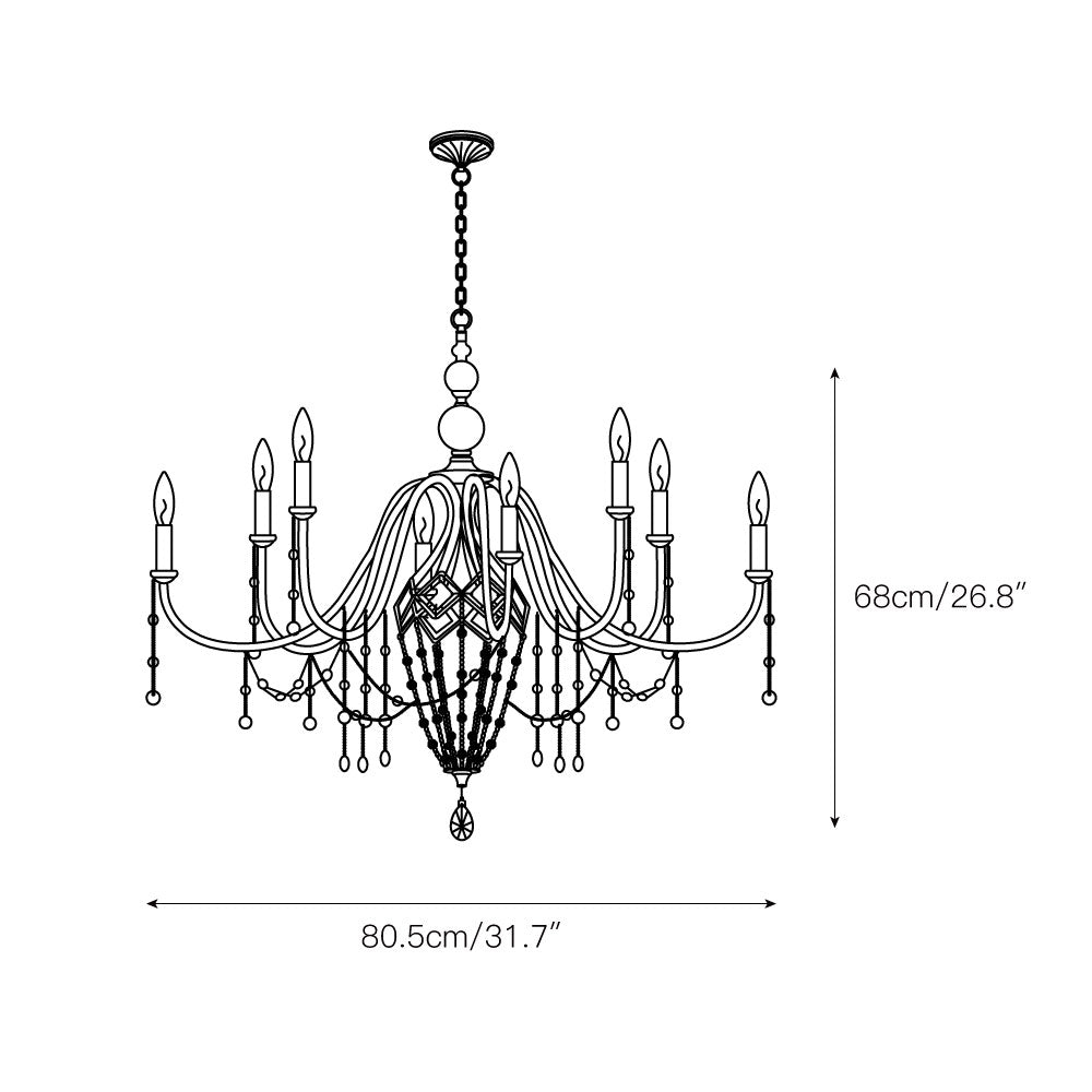 Ilphaeth Lustre Laiton Cristal Luxe - Neutralighting