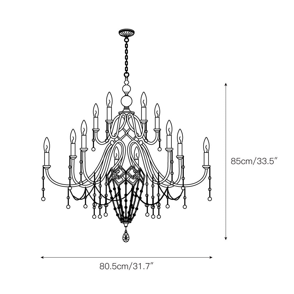 Ilphaeth Lustre Laiton Cristal Luxe - Neutralighting