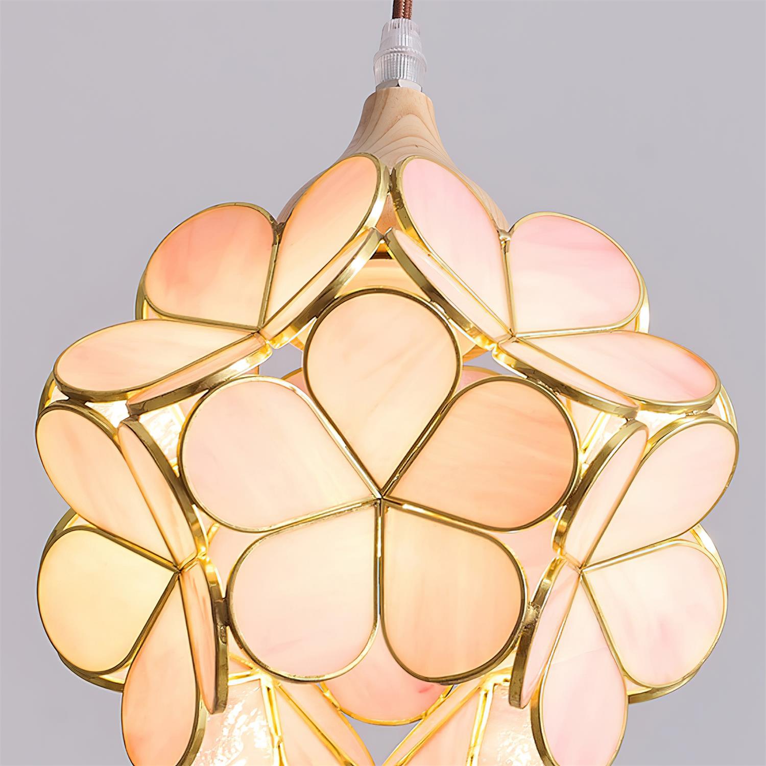 Velina Lustra Lampe Suspendue Pétale Rose - Neutralighting