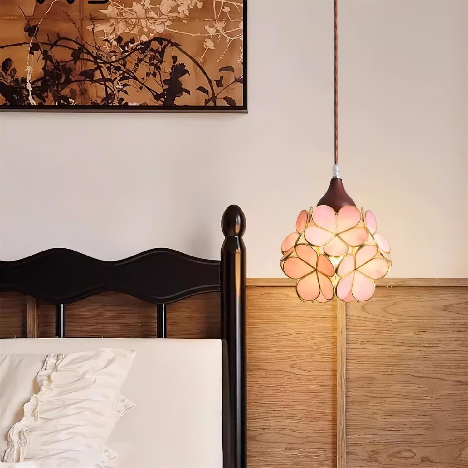 Velina Lustra Lampe Suspendue Pétale Rose - Neutralighting