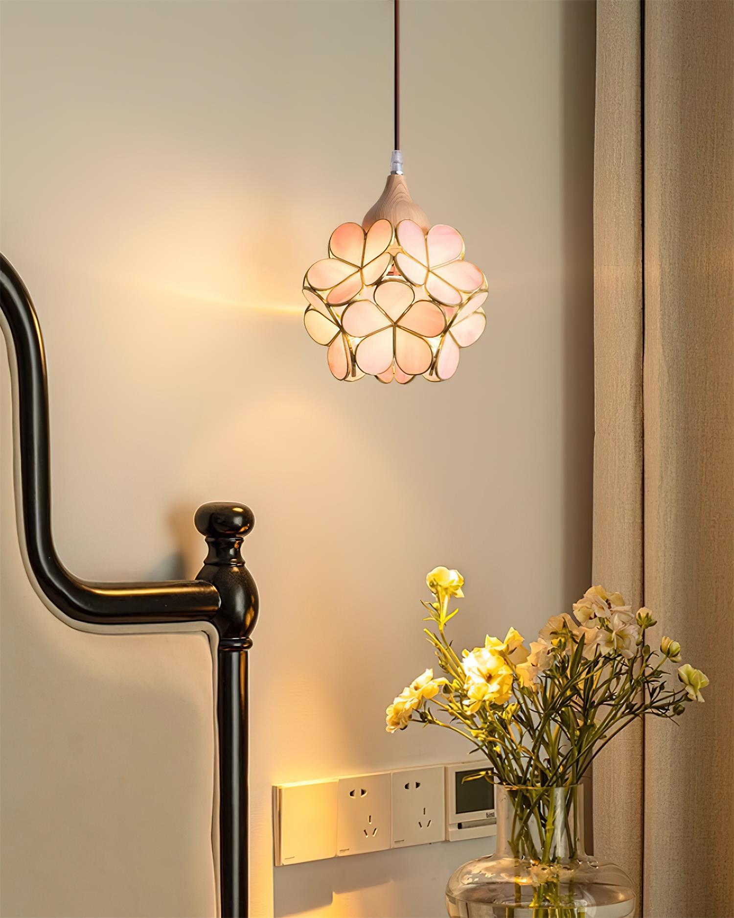 Velina Lustra Lampe Suspendue Pétale Rose - Neutralighting