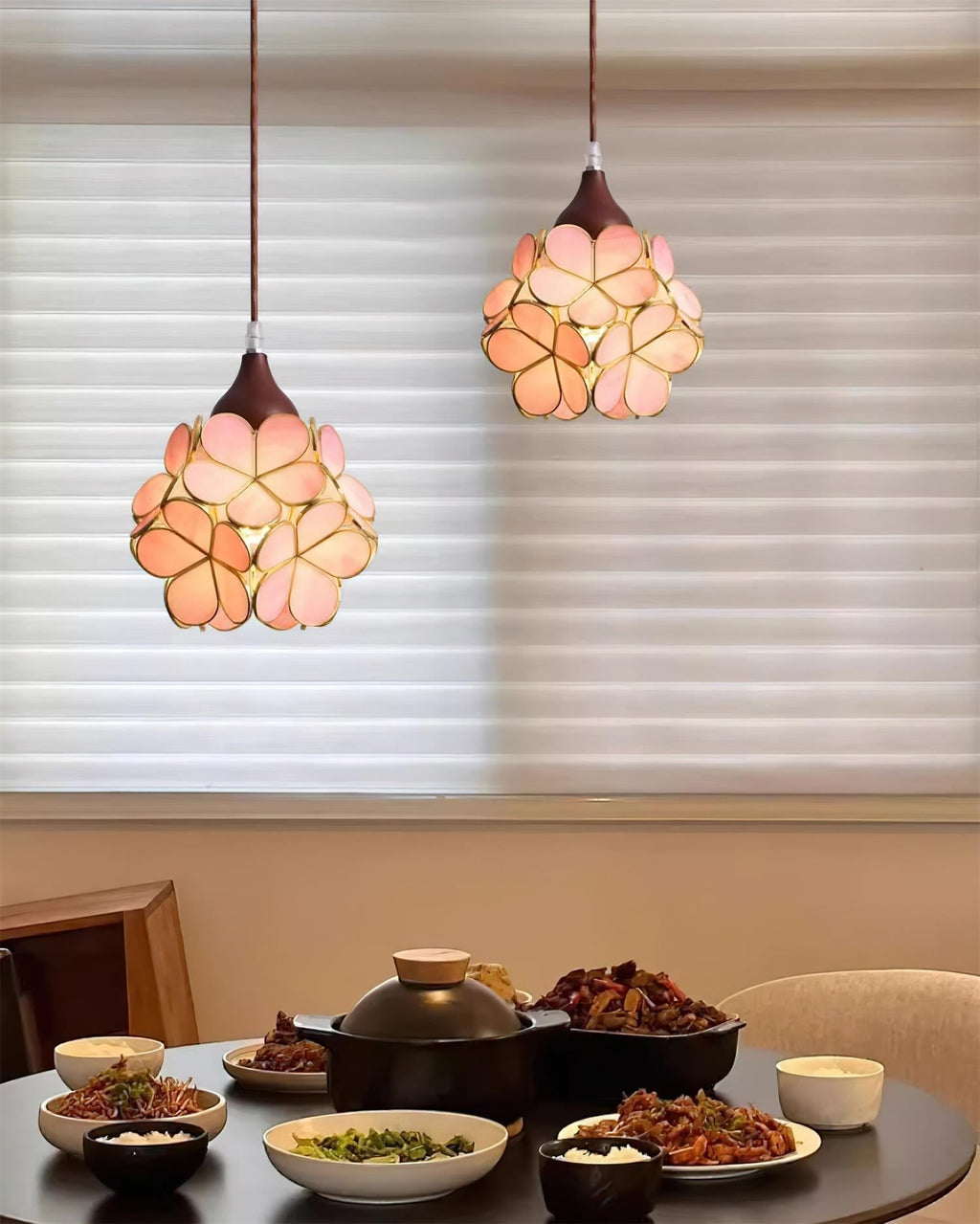 Velina Lustra Lampe Suspendue Pétale Rose - Neutralighting