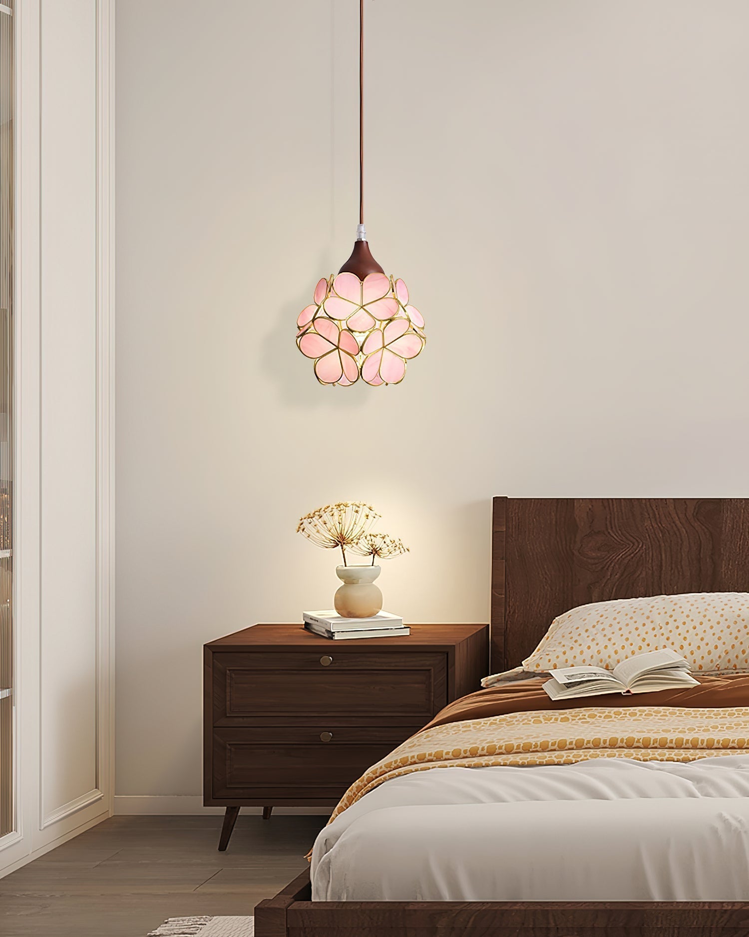Velina Lustra Lampe Suspendue Pétale Rose - Neutralighting