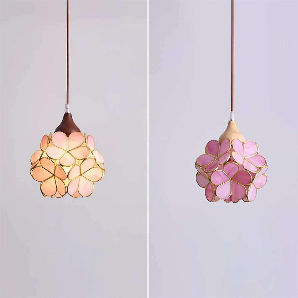 Velina Lustra Lampe Suspendue Pétale Rose - Neutralighting