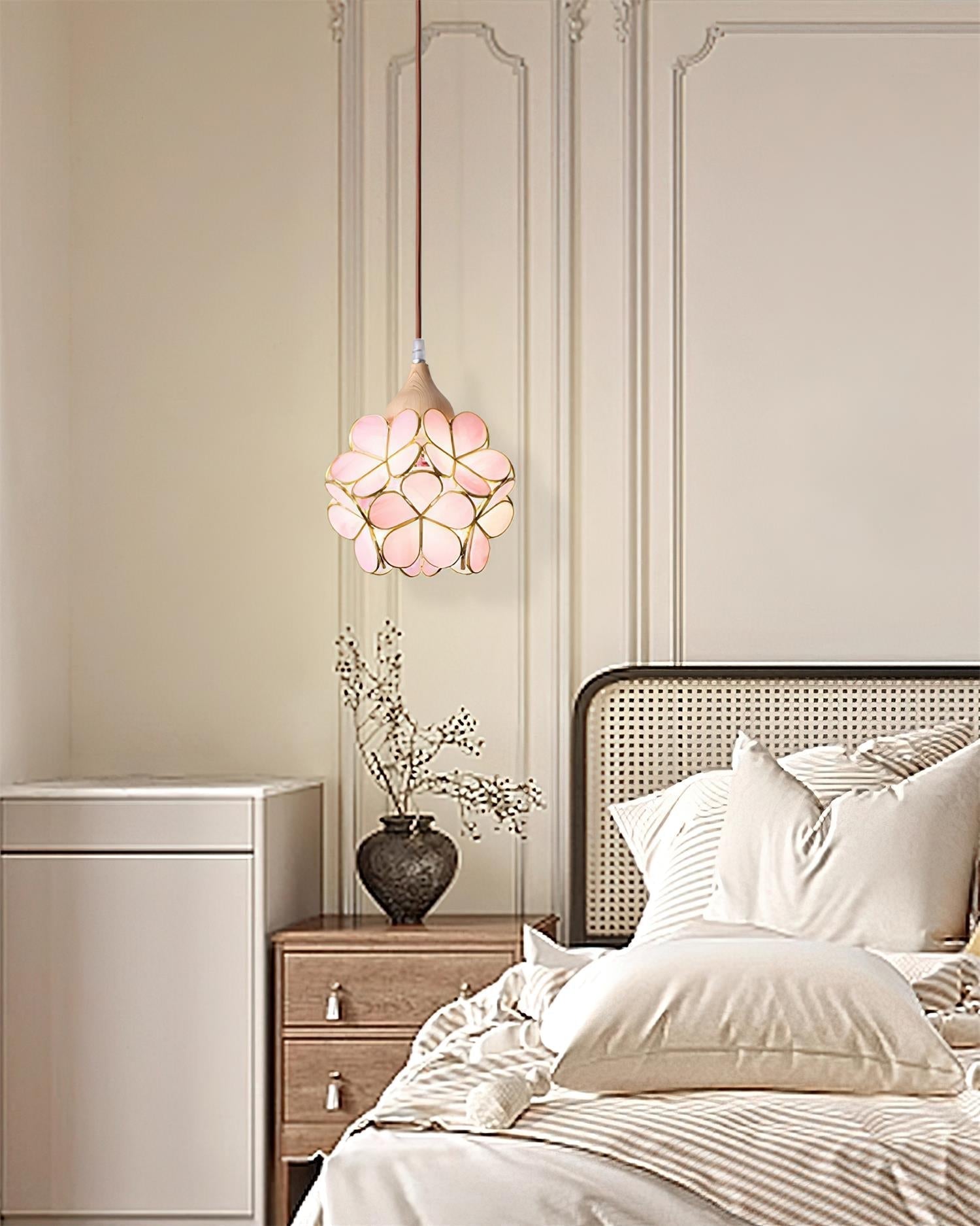 Velina Lustra Lampe Suspendue Pétale Rose - Neutralighting