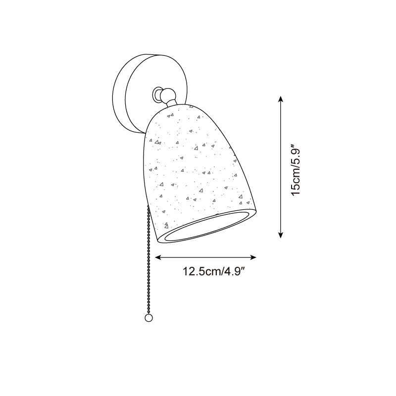 Solaro Applique Murale Travertin Avec Chaîne De Tirage - Neutralighting