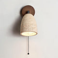 Solaro Applique Murale Travertin Avec Chaîne De Tirage - Neutralighting