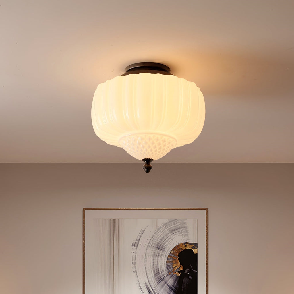 Arisha Plafonnier Moderne Métal Verre Chambre à Coucher - Neutralighting