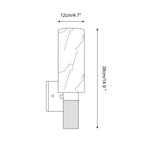 Luste Lampe Murale Cylindrique en Albâtre - Neutralighting