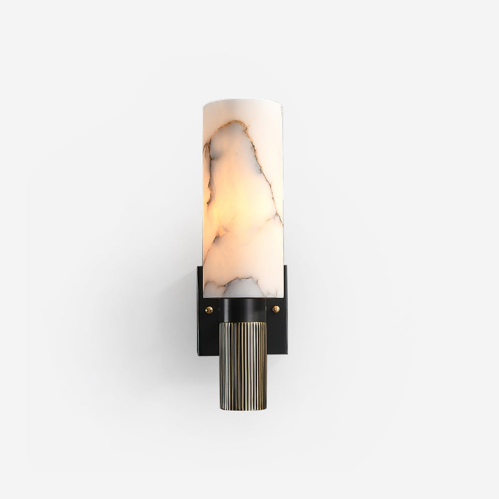 Luste Lampe Murale Cylindrique en Albâtre - Neutralighting