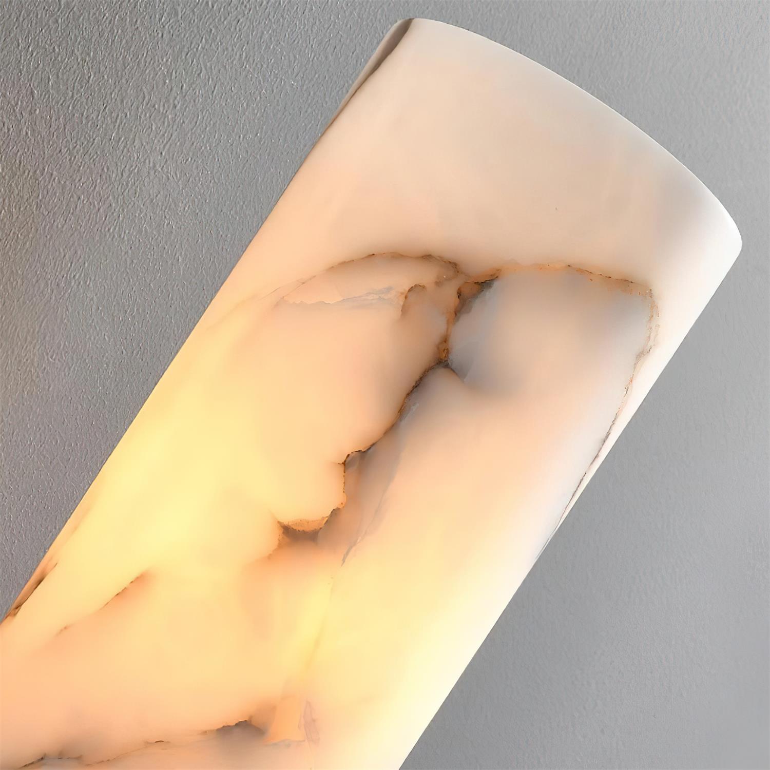 Luste Lampe Murale Cylindrique en Albâtre - Neutralighting