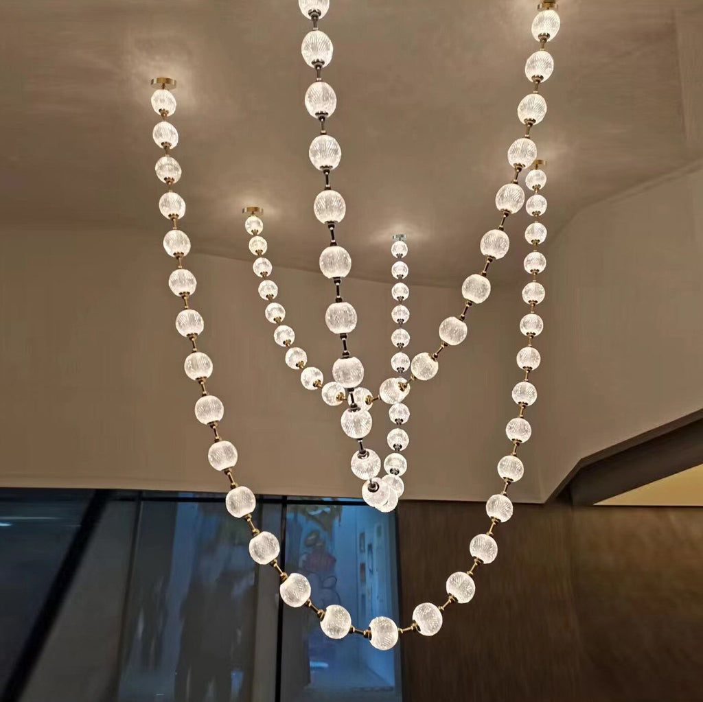 Myphais Lustre Métal Plastique Perlé Moderne - Neutralighting