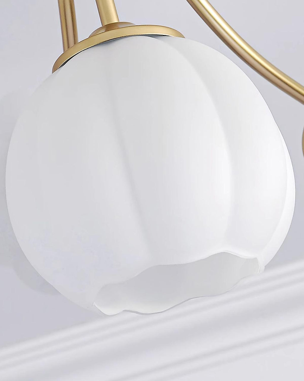 Rialto Plafonnier Romantique en Verre Floral - Neutralighting