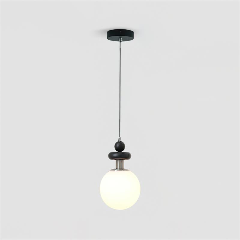 Marra Globe Suspension Mat Bois Givré - Neutralighting