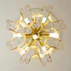 Marrina Lustre Vintage Verre Ambre Élégance - Neutralighting