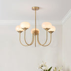 Lustra Chandelier Globe en Verre Rose Doré - Neutralighting