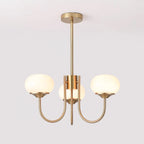 Lustra Chandelier Globe en Verre Rose Doré - Neutralighting