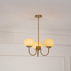 Lustra Chandelier Globe en Verre Rose Doré - Neutralighting