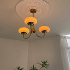 Lustra Chandelier Globe en Verre Rose Doré - Neutralighting