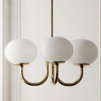 Lustra Chandelier Globe en Verre Rose Doré - Neutralighting