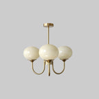 Lustra Chandelier Globe en Verre Rose Doré - Neutralighting