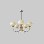 Lustra Chandelier Globe en Verre Rose Doré - Neutralighting