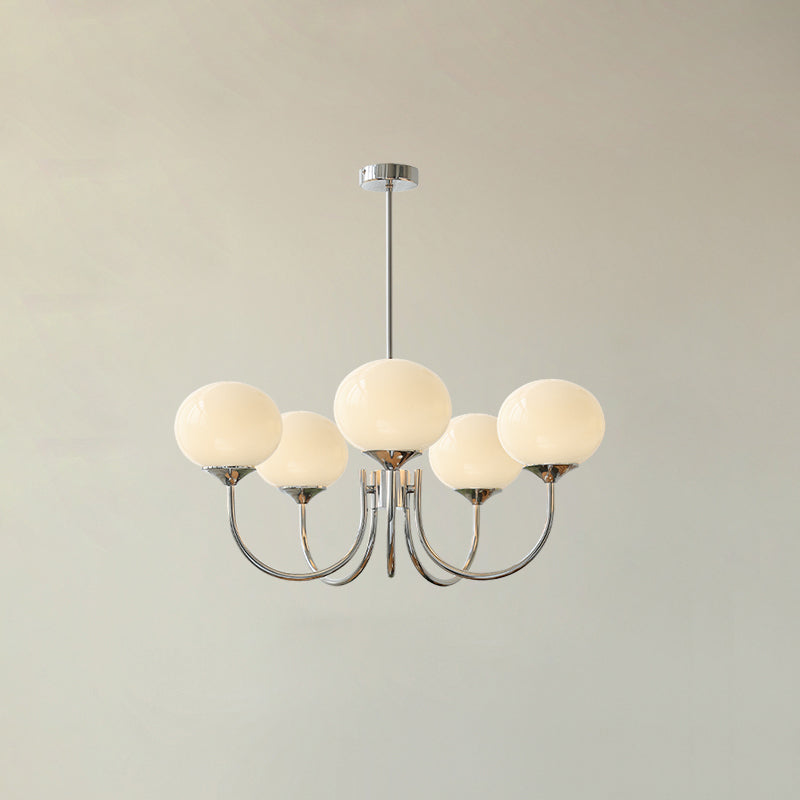 Lustra Chandelier Globe en Verre Rose Doré - Neutralighting
