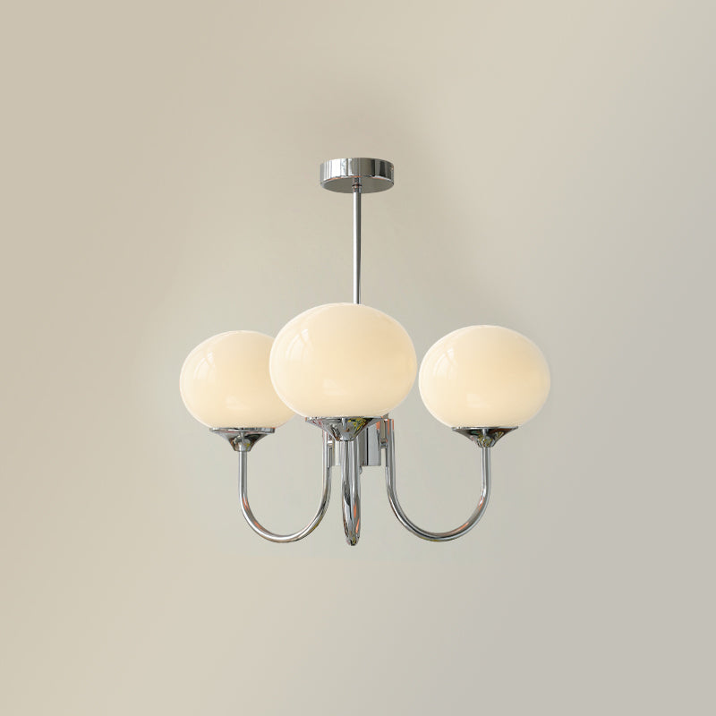Lustra Chandelier Globe en Verre Rose Doré - Neutralighting