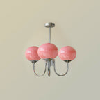 Lustra Chandelier Globe en Verre Rose Doré - Neutralighting