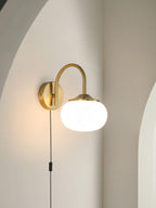 Dutiful Premium Nordic Art Plug-in Glass Sconce Wall Lamp - Neutralighting