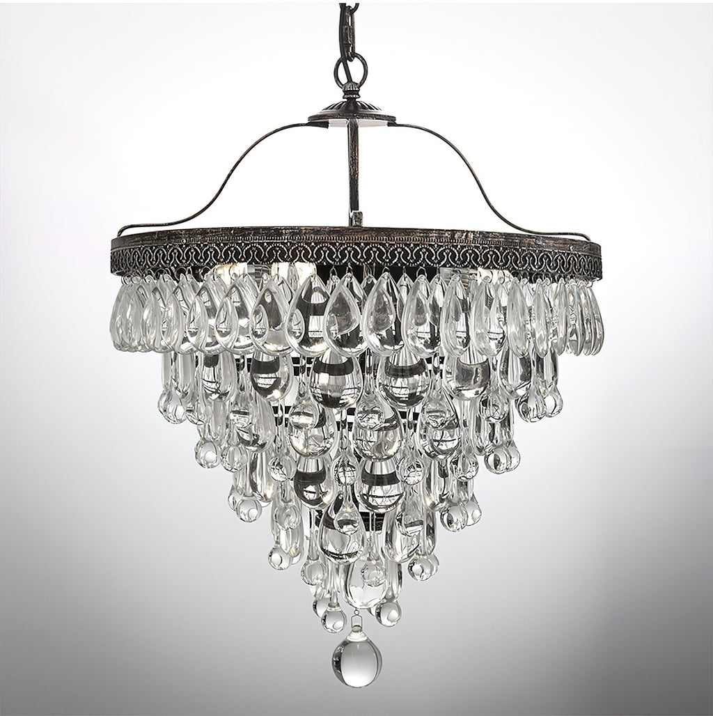 Blink Lustre Unique En Cristal Et Métal En Forme De Pyramide Inversée - Neutralighting