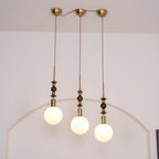Norn Suspension Verre Perles en Bois - Neutralighting