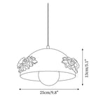 Masiero Suspension Rose Orné Dôme - Neutralighting