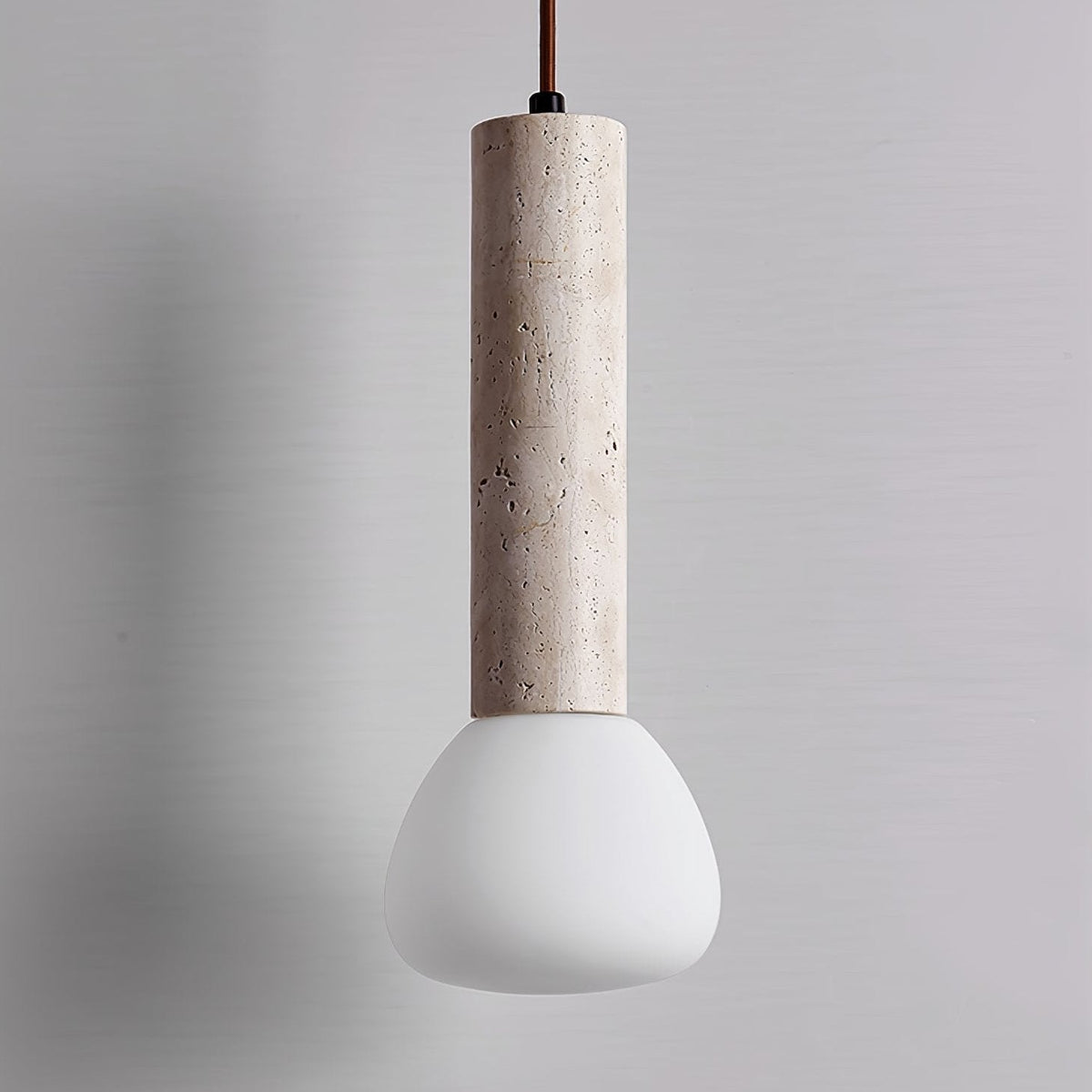 Cicaris Lampe Suspendue Minimaliste en Travertin - Neutralighting