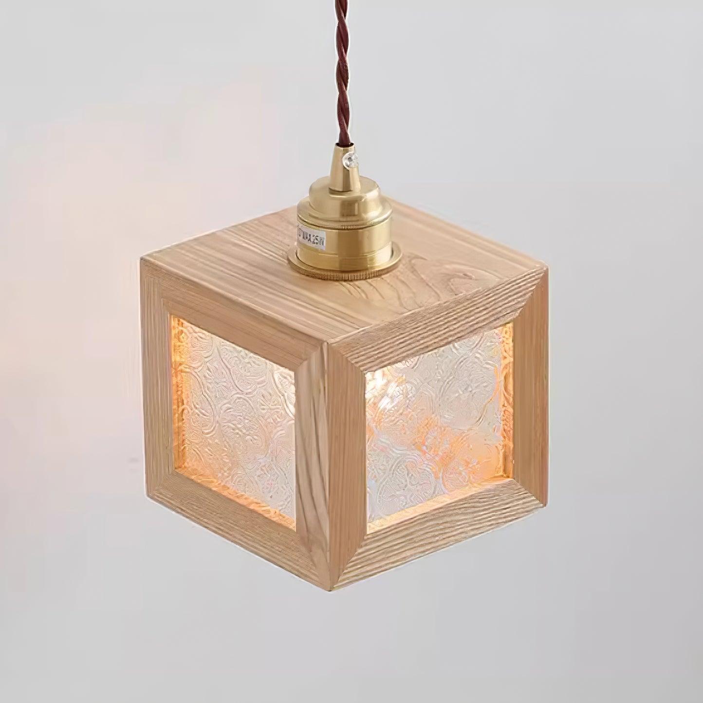 Matilda Applique Murale Cube en Bois - Neutralighting