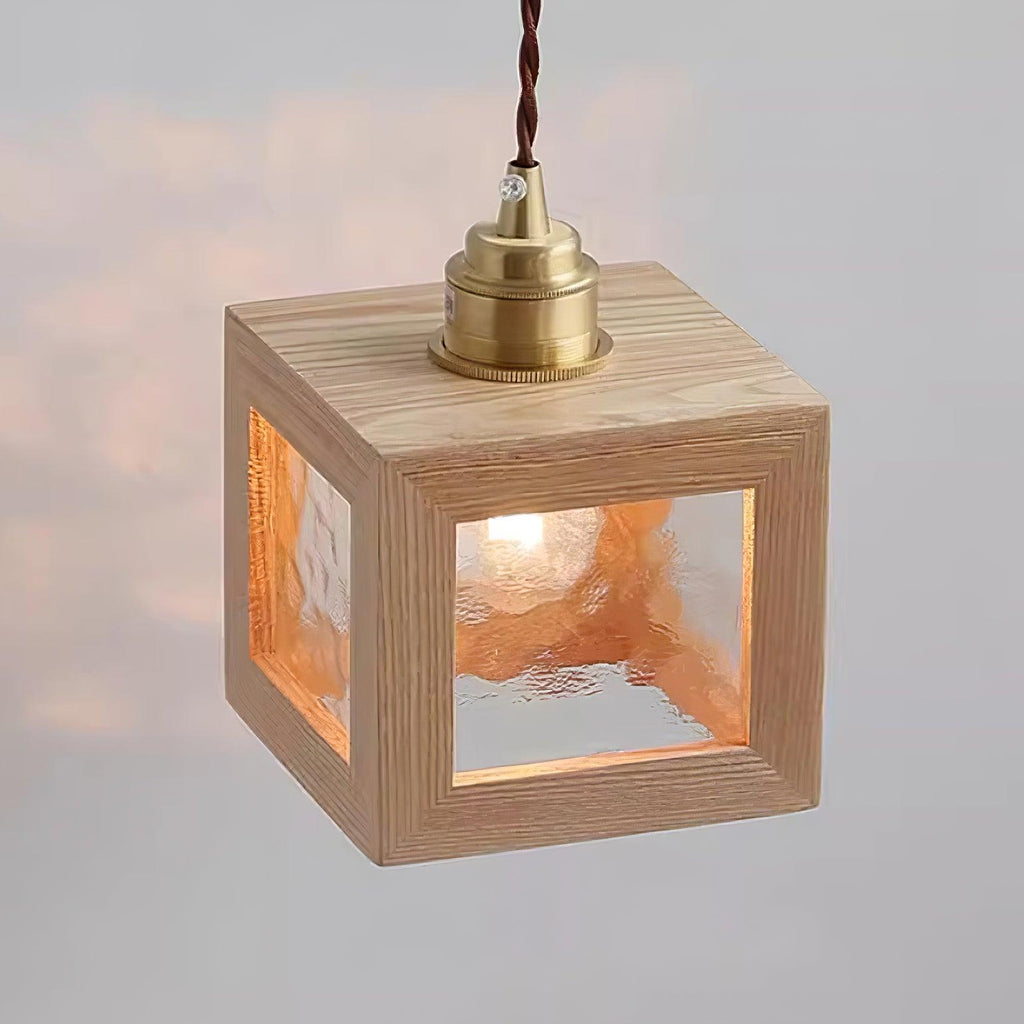 Matilda Applique Murale Cube en Bois - Neutralighting