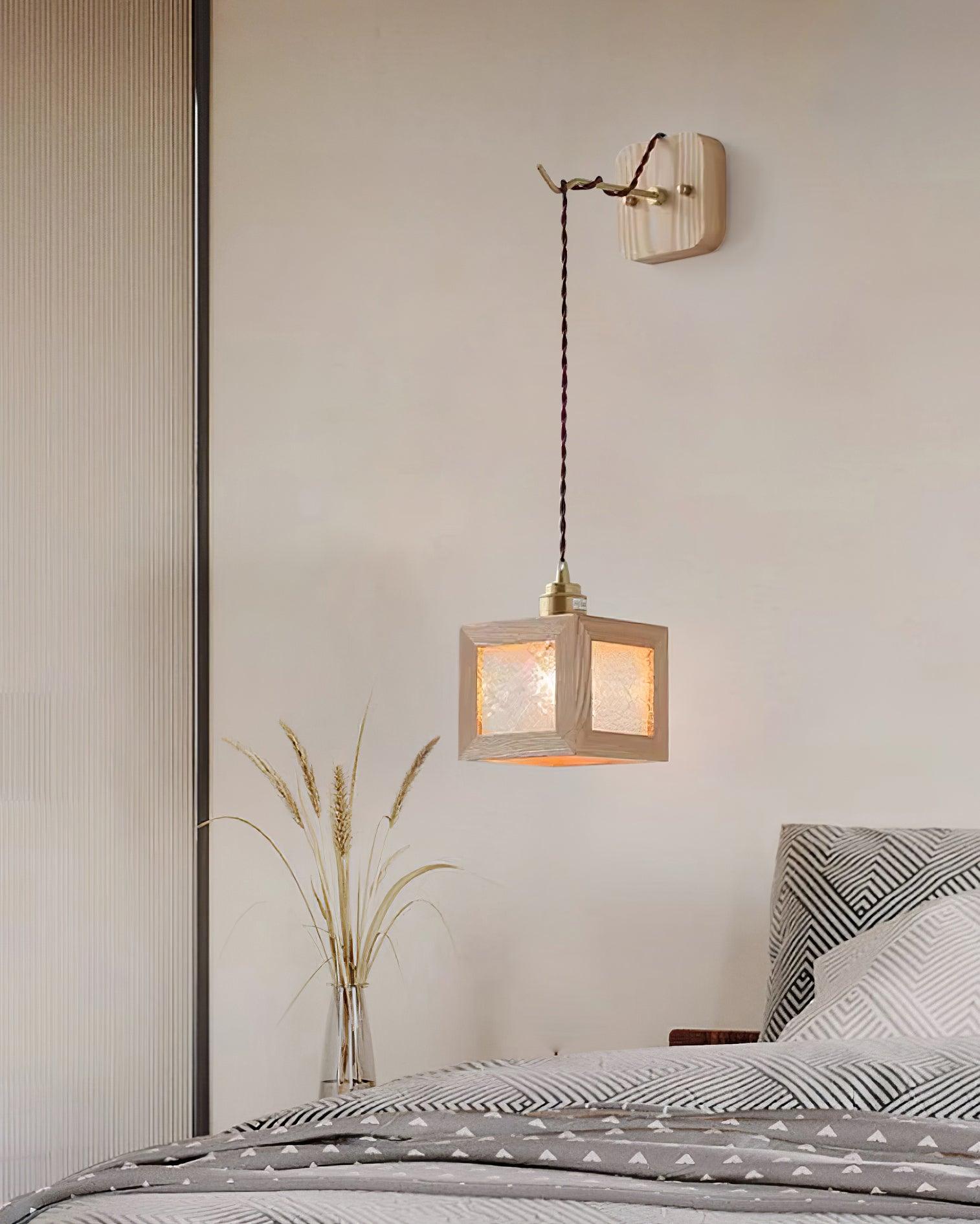 Matilda Applique Murale Cube en Bois - Neutralighting