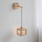 Matilda Applique Murale Cube en Bois - Neutralighting