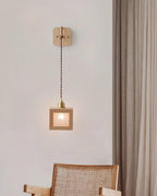 Matilda Applique Murale Cube en Bois - Neutralighting