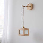 Matilda Applique Murale Cube en Bois - Neutralighting