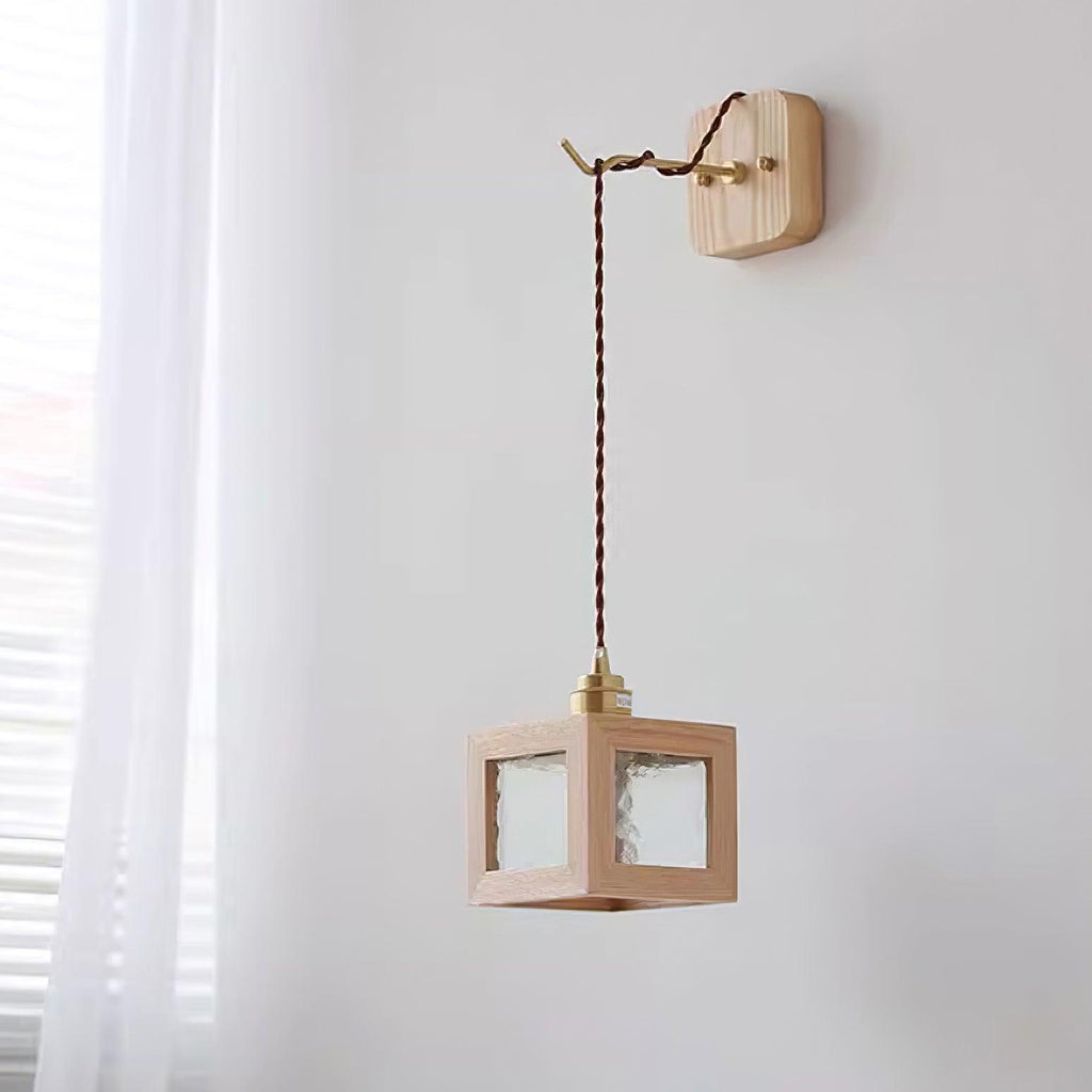 Matilda Applique Murale Cube en Bois - Neutralighting