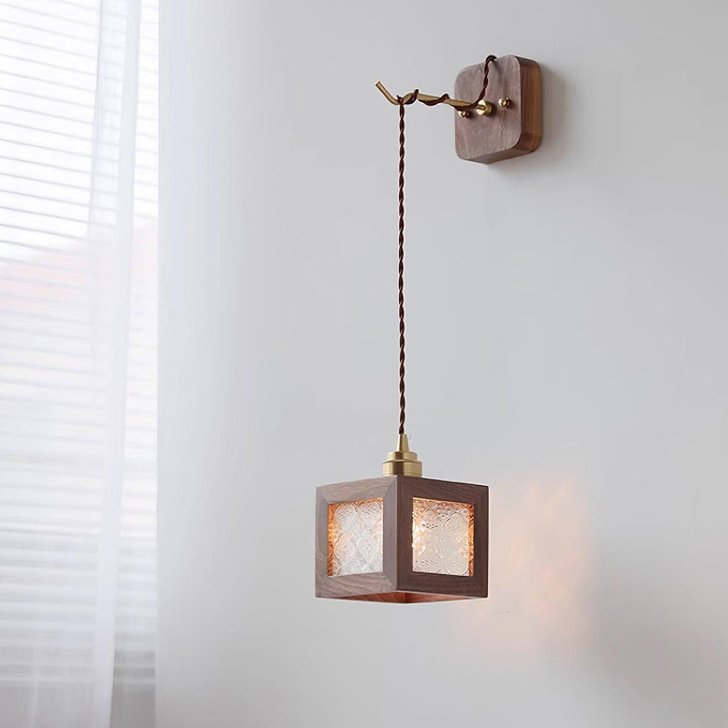 Matilda Applique Murale Cube en Bois - Neutralighting