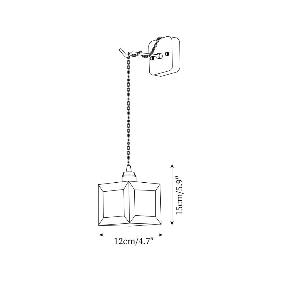Matilda Applique Murale Cube en Bois - Neutralighting