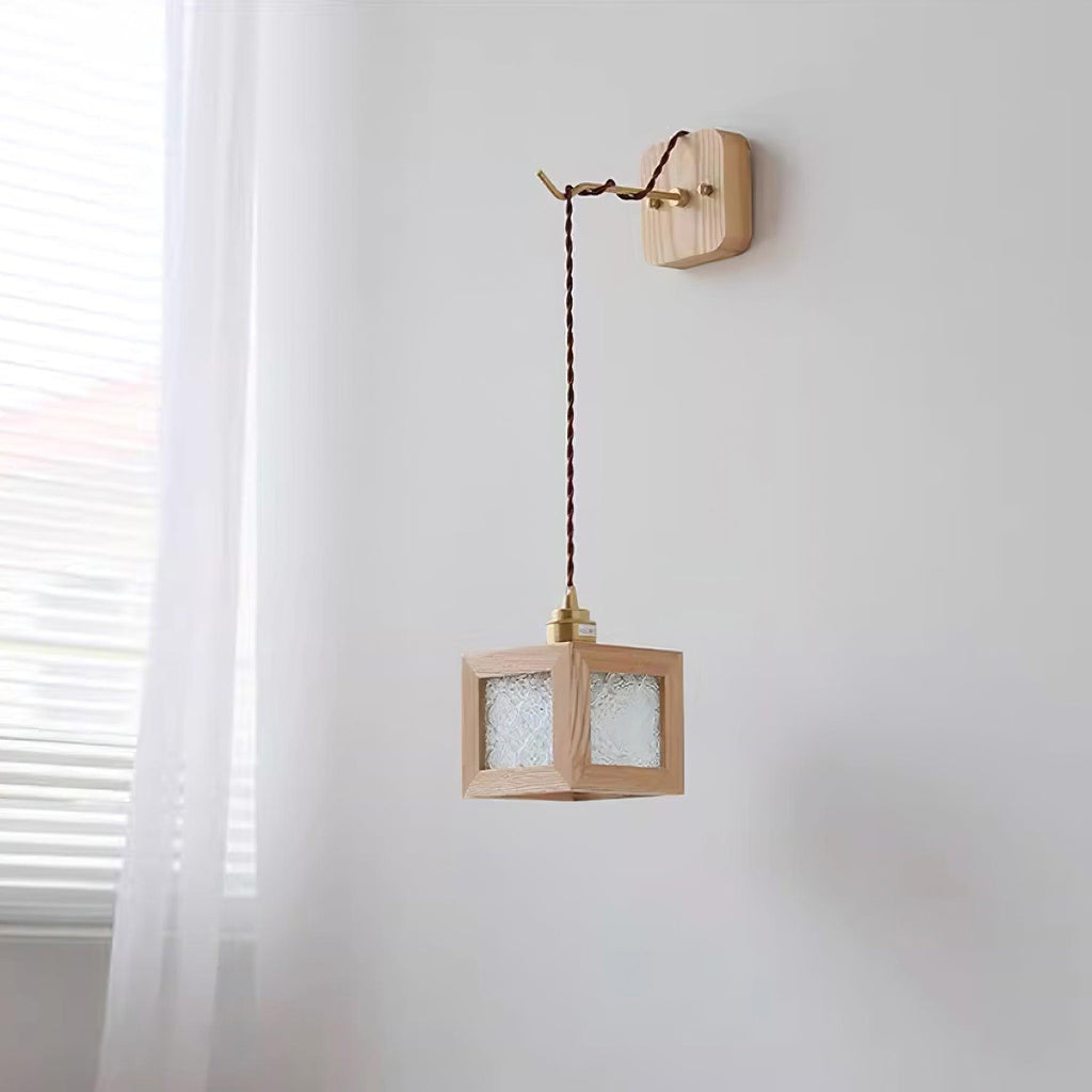 Matilda Applique Murale Cube en Bois - Neutralighting