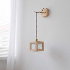 Matilda Applique Murale Cube en Bois - Neutralighting